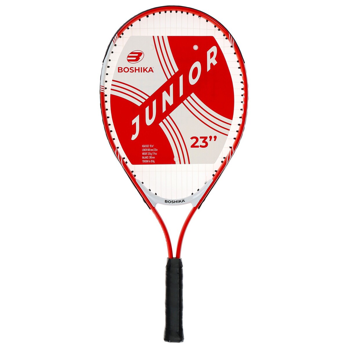 Ракетка для большого тенниса детская boshika junior, алюминий, 23'', цвет красный древко junior 1pc 160см 06261