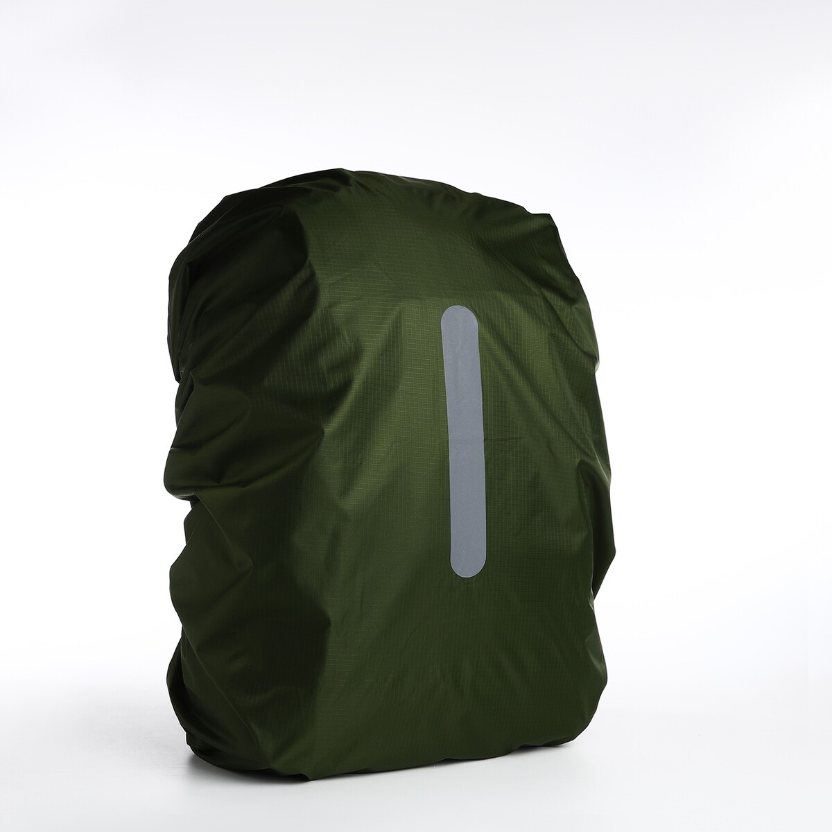Чехол на рюкзак 45 л, со светоотражающей полосой, цвет зеленый