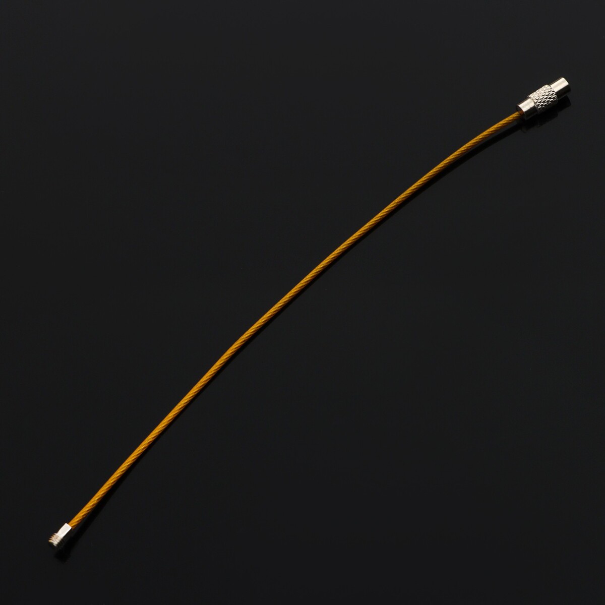 Брелок для ключей torso, стальной трос, 15 см, желтый TORSO 07124192 - фото 3
