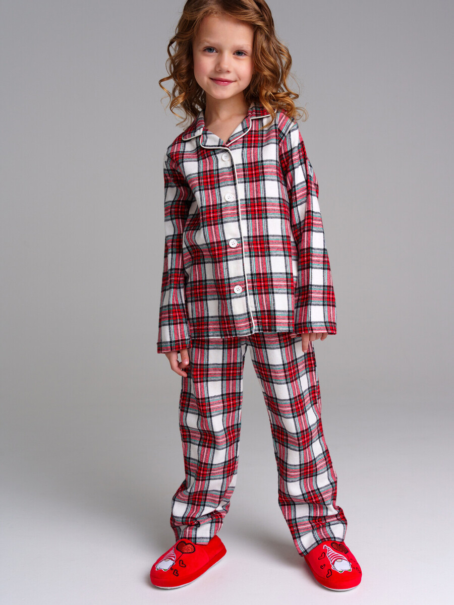 Пижама пижама текстильная для девочек playtoday ной 152