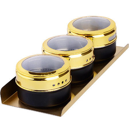 

Набор для специй, Золотистый;черный