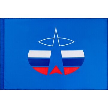 Флаг космические войска, 90 х 135 см, по