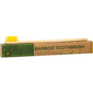 Зубная щетка бамбуковая средняя в коробк