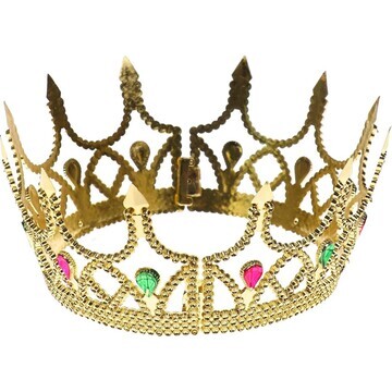Корона принцессы золотая из 2-х частей