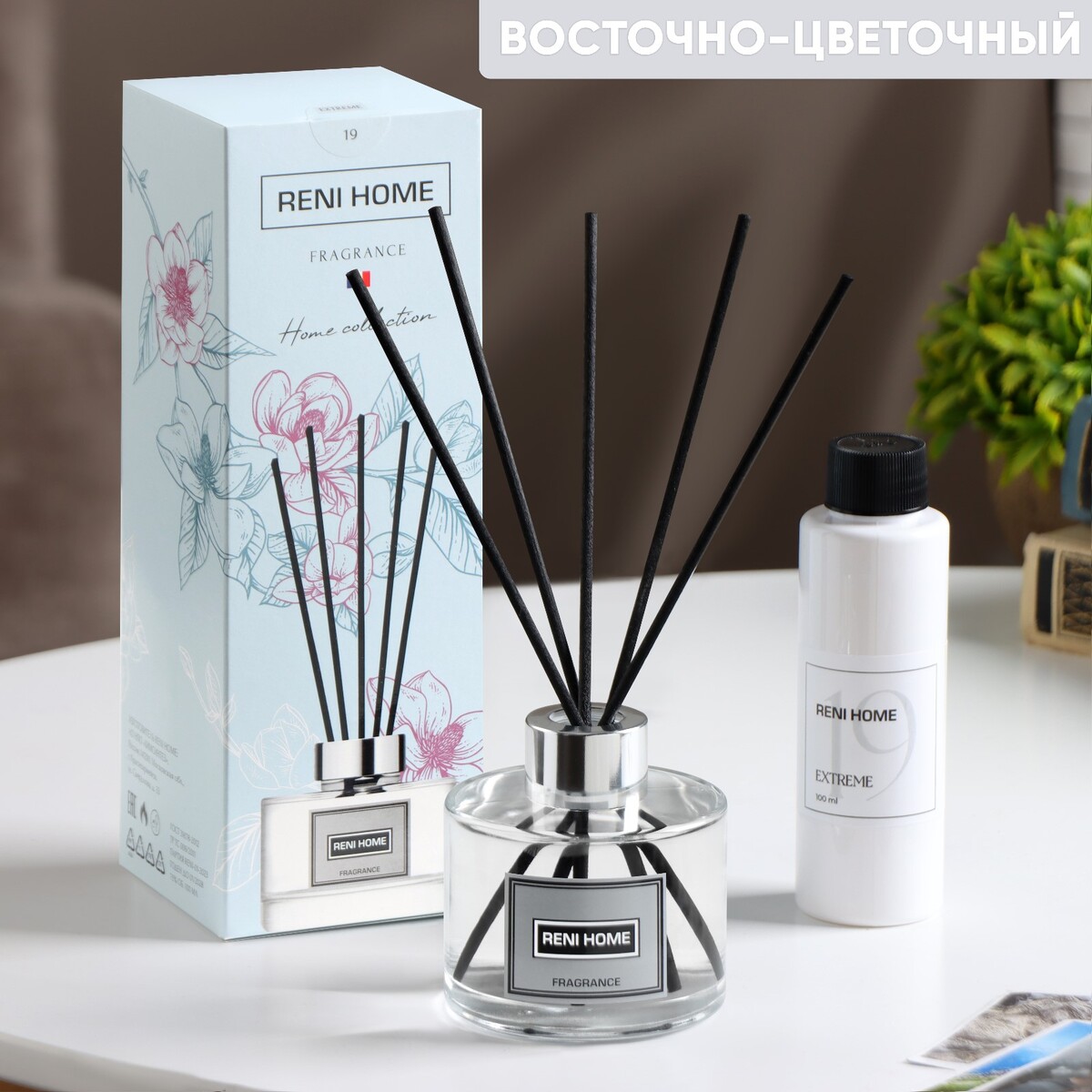 

Диффузор ароматический reni home, 100 мл, восточно-цветочный