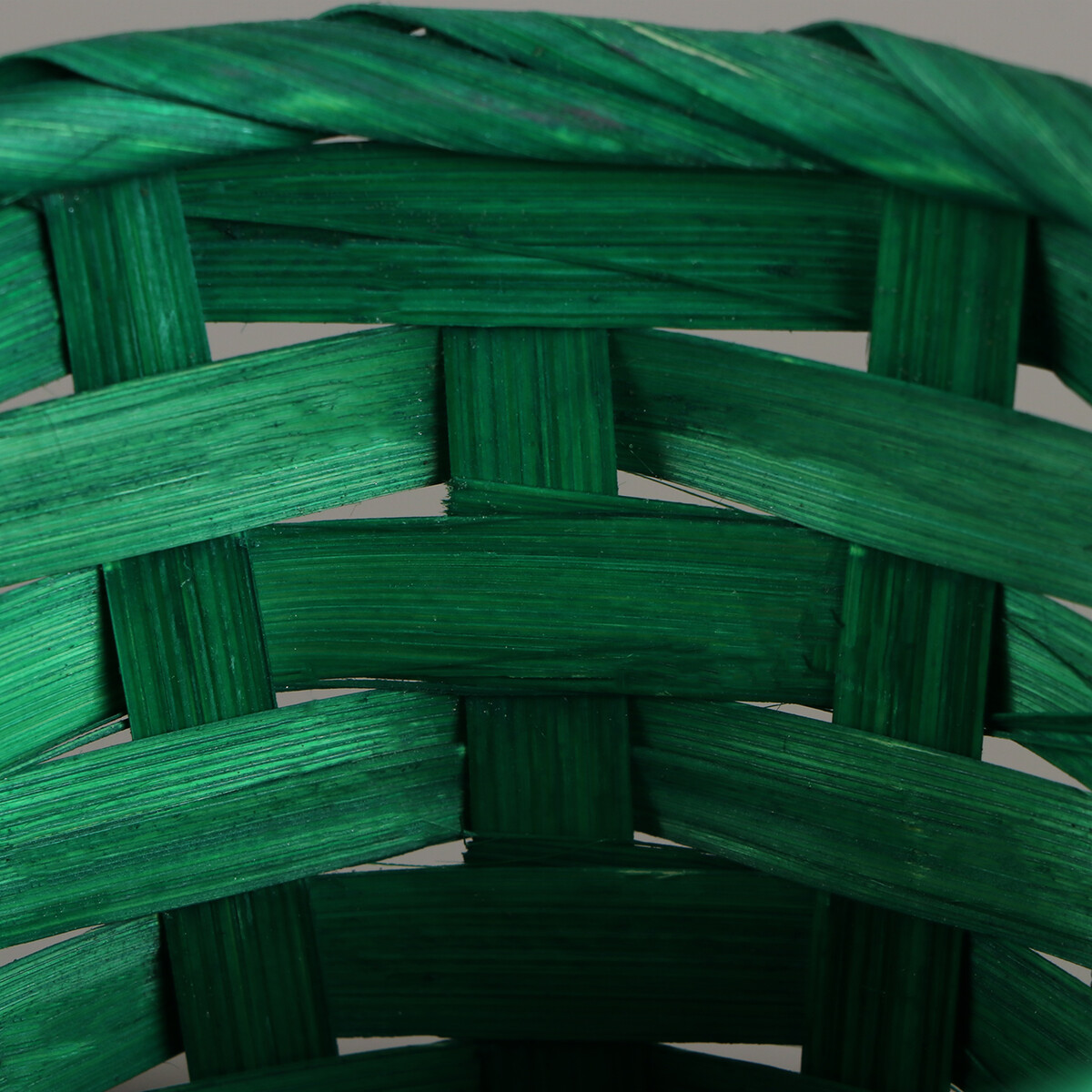 Корзина плетеная, d13 x h9.5/28см , бамбук, зеленый No brand 07202977 - фото 4