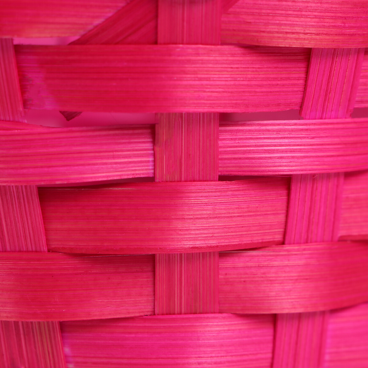 фото Корзина плетеная, d13 x h9.5/28см,бамбук, розовый no brand