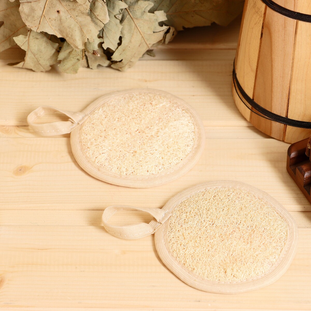 

Набор мочалок, Бежевый