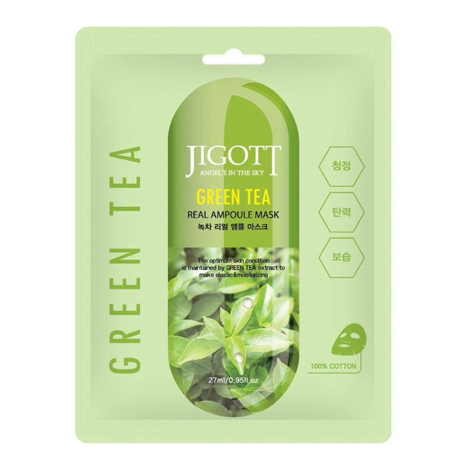 Тканевая маска для лица с экстрактом зеленого чая