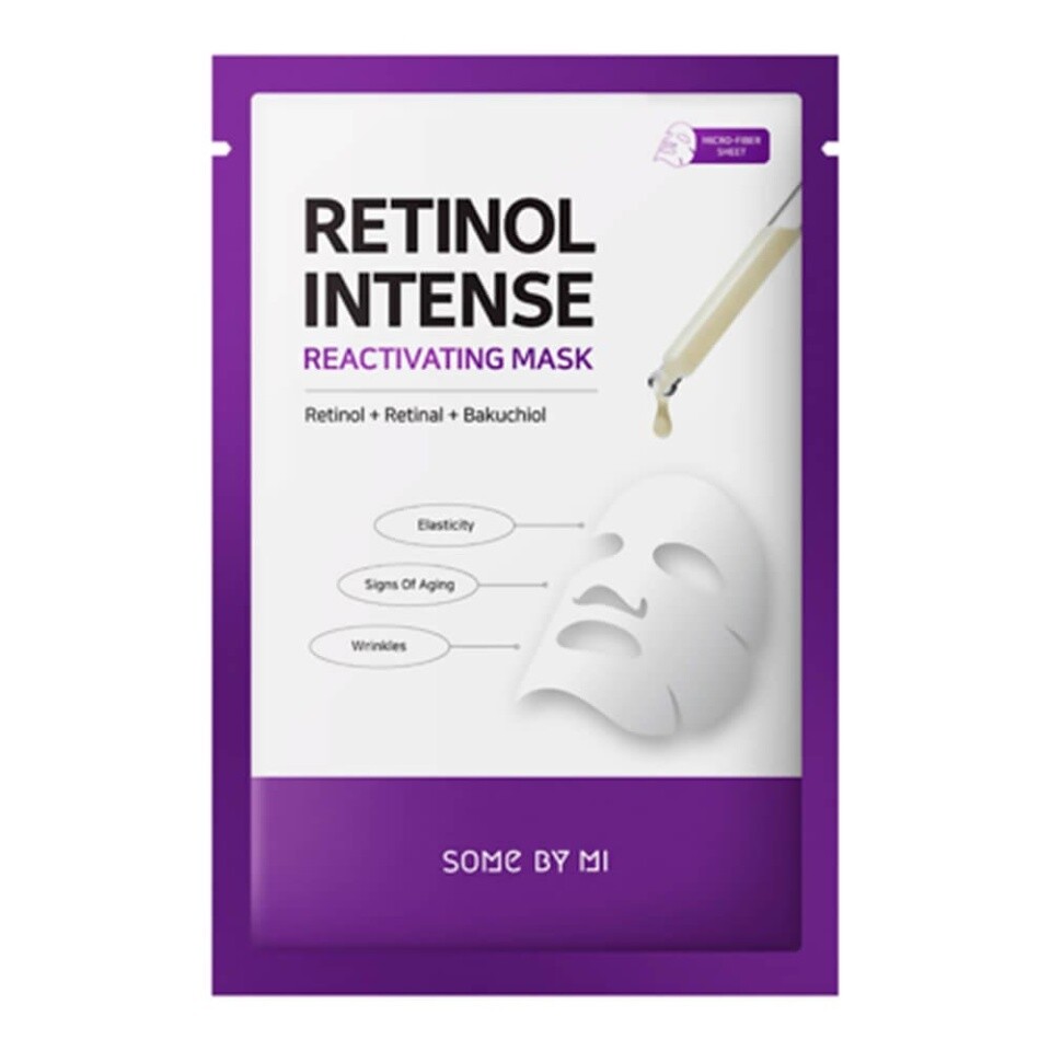 Интенсивная антивозрастная тканевая маска для лица с ретинолом интенсивная маска детокс для лица 90 г belkosmex