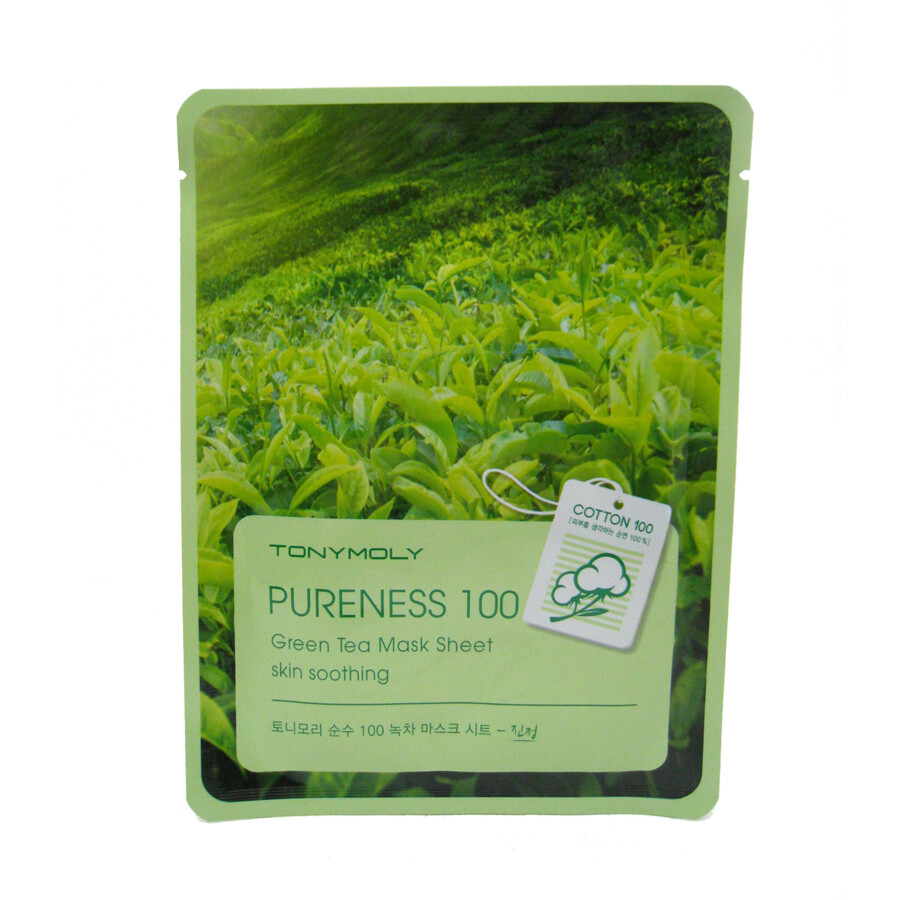 Успокаивающая тканевая маска с экстрактом зеленого чая успокаивающая тканевая маска с чайным деревом