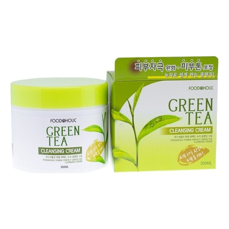 Очищающий крем для лица с экстрактом зеленого чая
