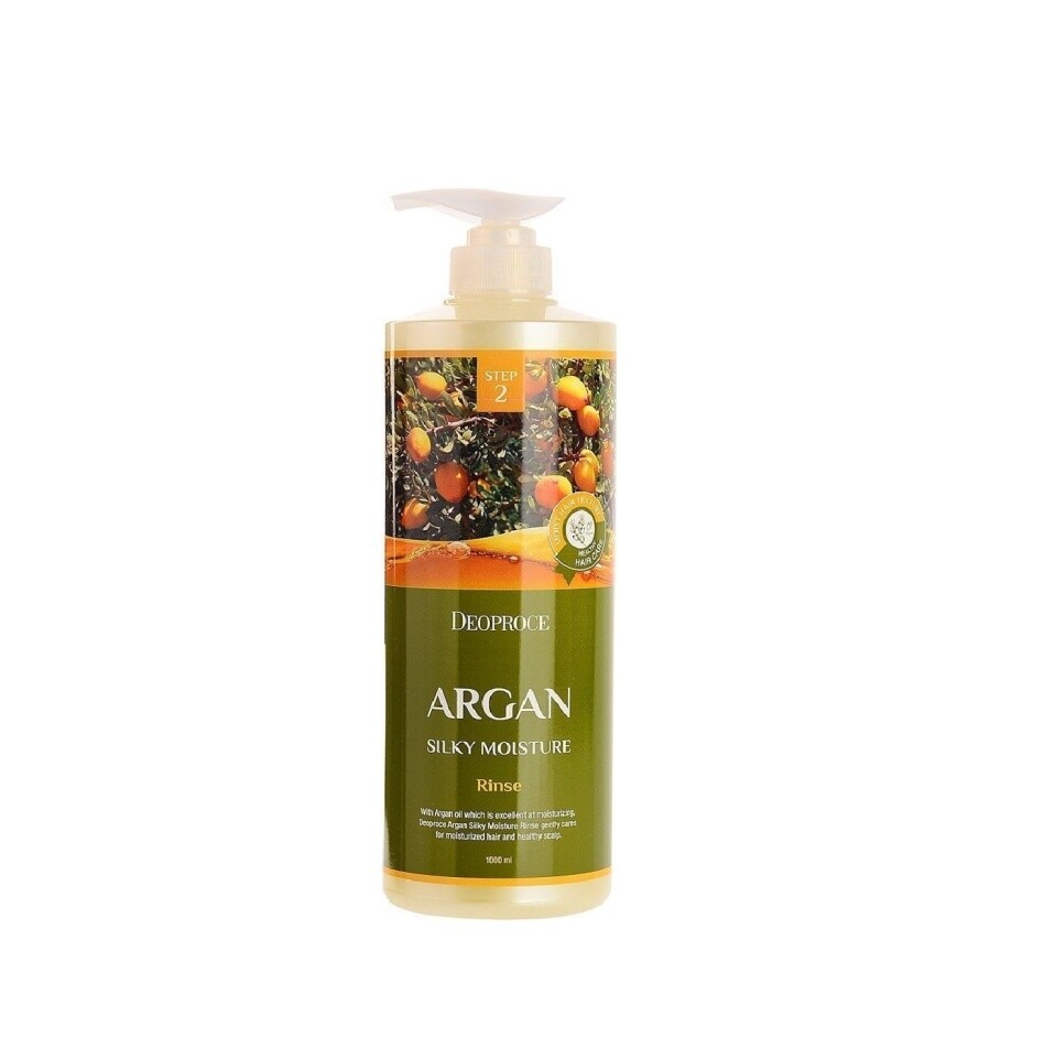 Смягчающий бальзам для волос с аргановым маслом deoproce увлажняющий шампунь для волос с маслом арганы shampoo argan silky moisture 1000 мл