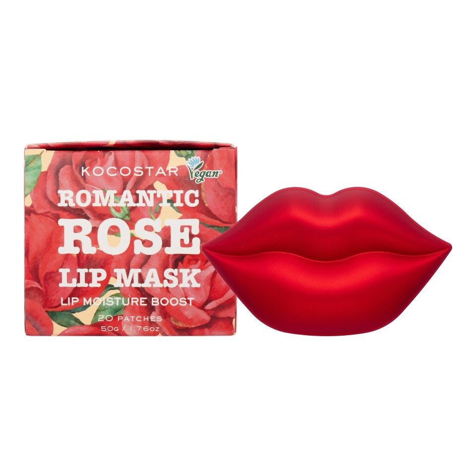 фото Увлажняющая маска для губ с гидролатом розы kocostar