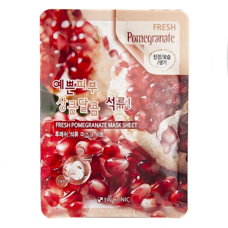 

Тканевая маска для лица с экстрактом граната