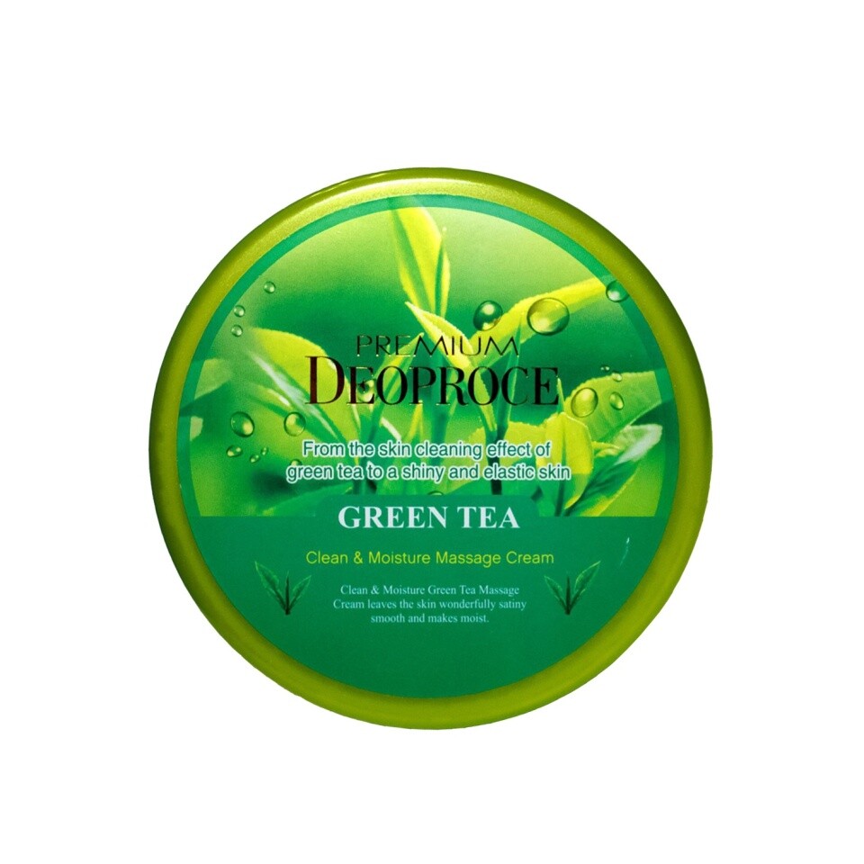 Очищающий и увлажняющий массажный крем с экстрактом зеленого чая DEOPROCE