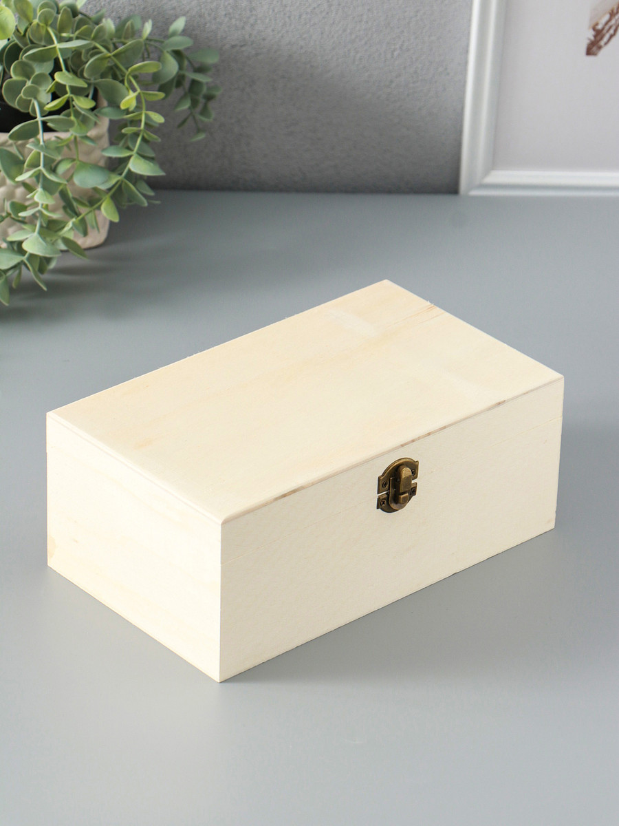 

Шкатулка для росписи дерево, Бежевый