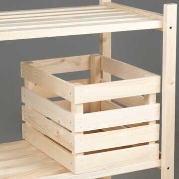 Ящик деревянный для стеллажей 25х35х23 с