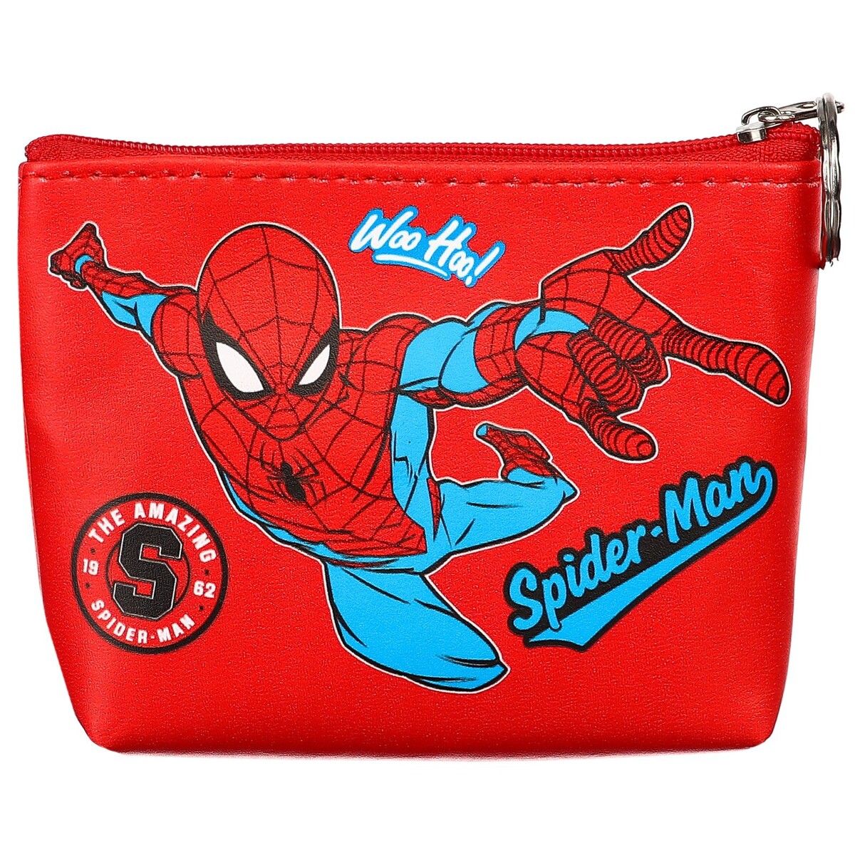 фото Кошелек-сумочка, кожзам, на молнии, 11,5 х 2,5 х 8 см, человек-паук marvel