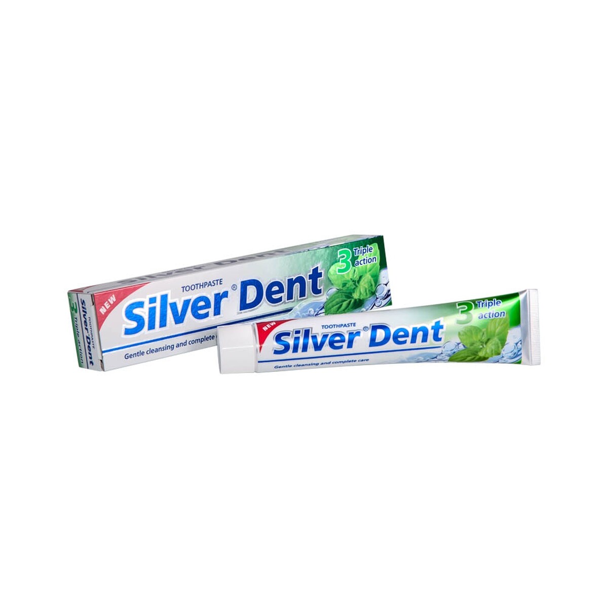 фото Паста зубная silver dent тройное modum