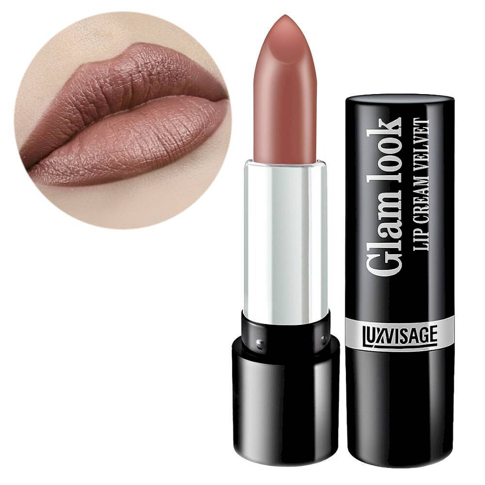 

Помада губная glam look cream velvet, Бежевый