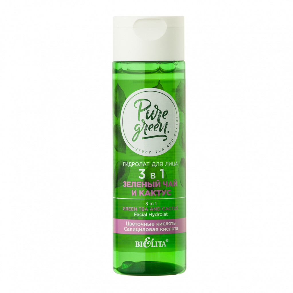 

Гидролат для лица Pure Green 3 в 1, Прозрачный
