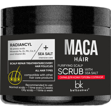 Скраб для кожи головы MACA HAIR соляной