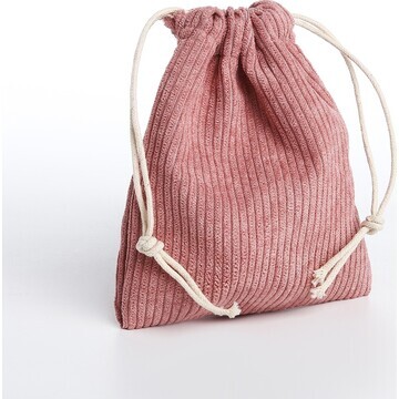 Косметичка - мешок с завязками, цвет роз