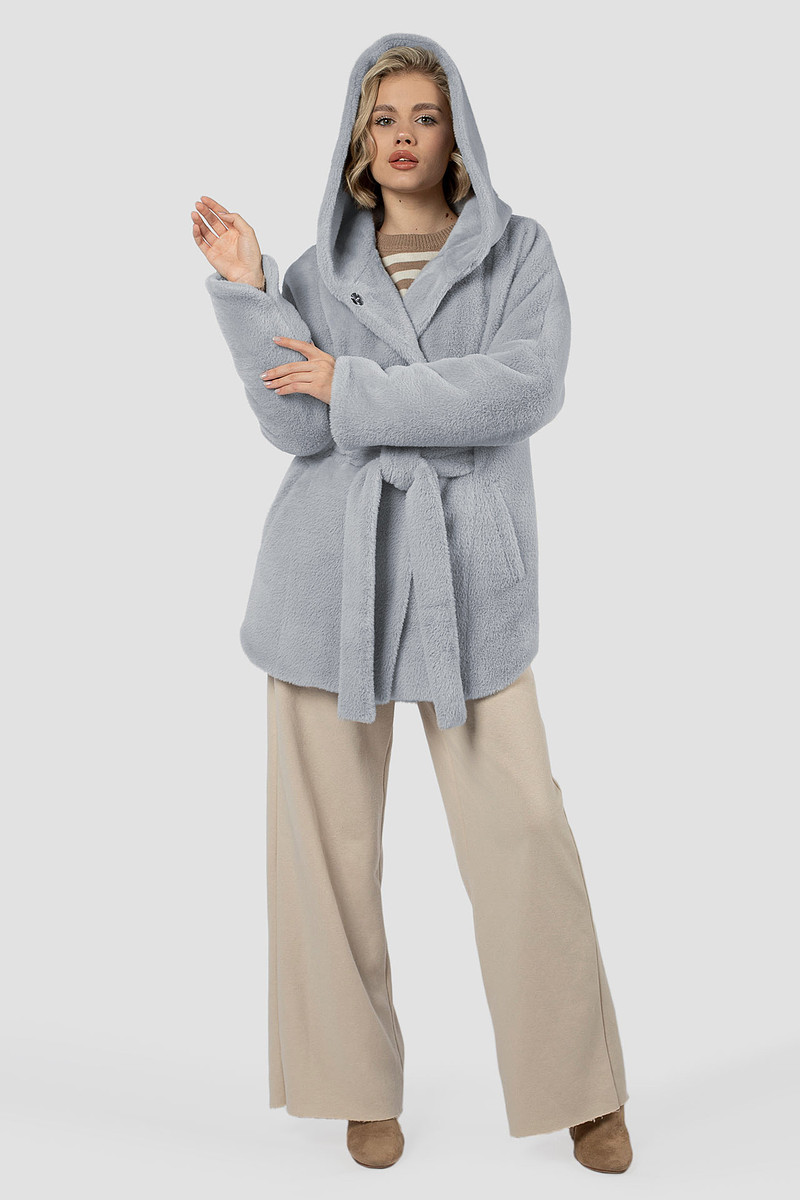 

Пальто пояс, Серый;светло-серый