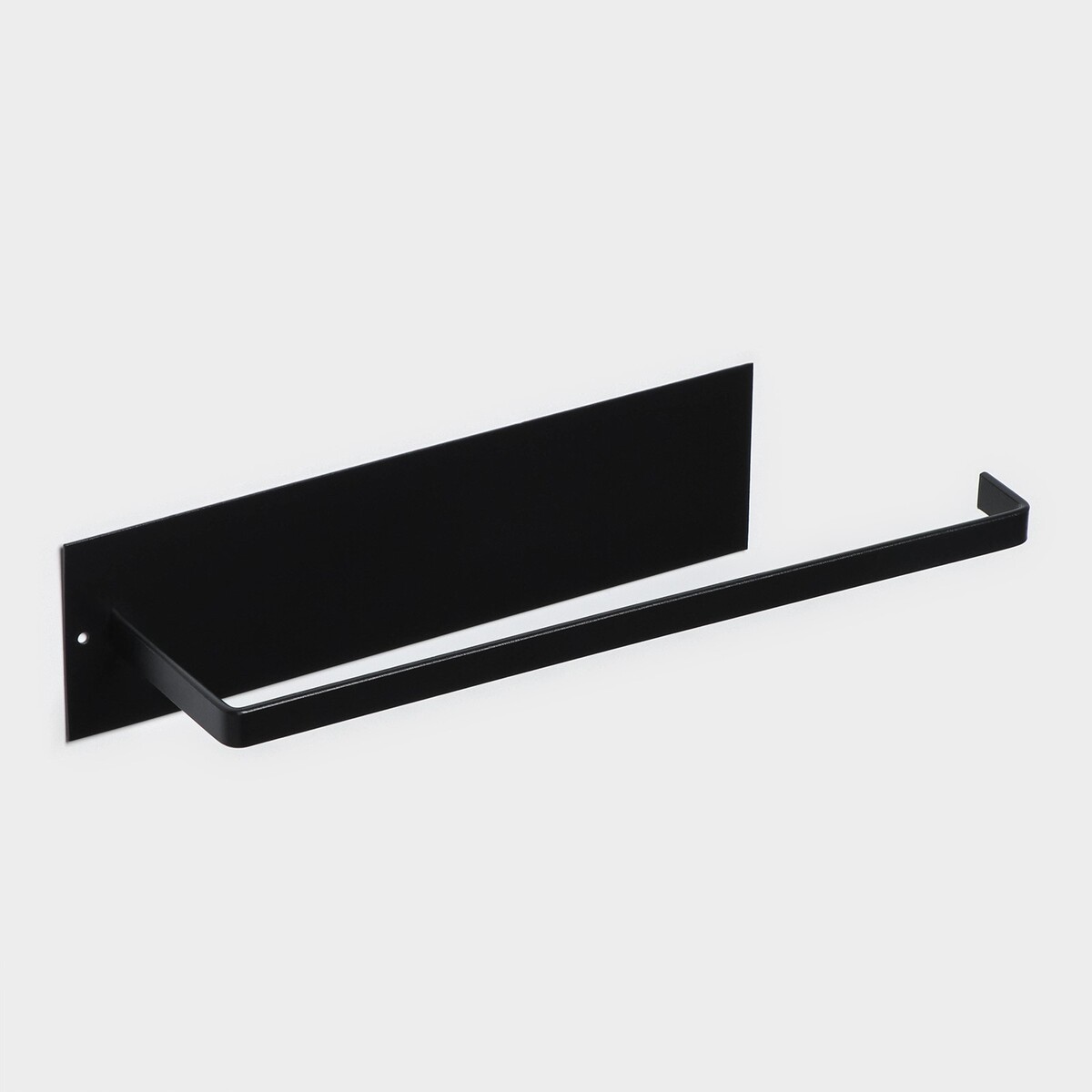 Держатель для полотенец доляна, 28×6×7 см, цвет черный держатель для бумажных полотенец подвесной доляна лофт 20 6×3×10 1 см чёрный