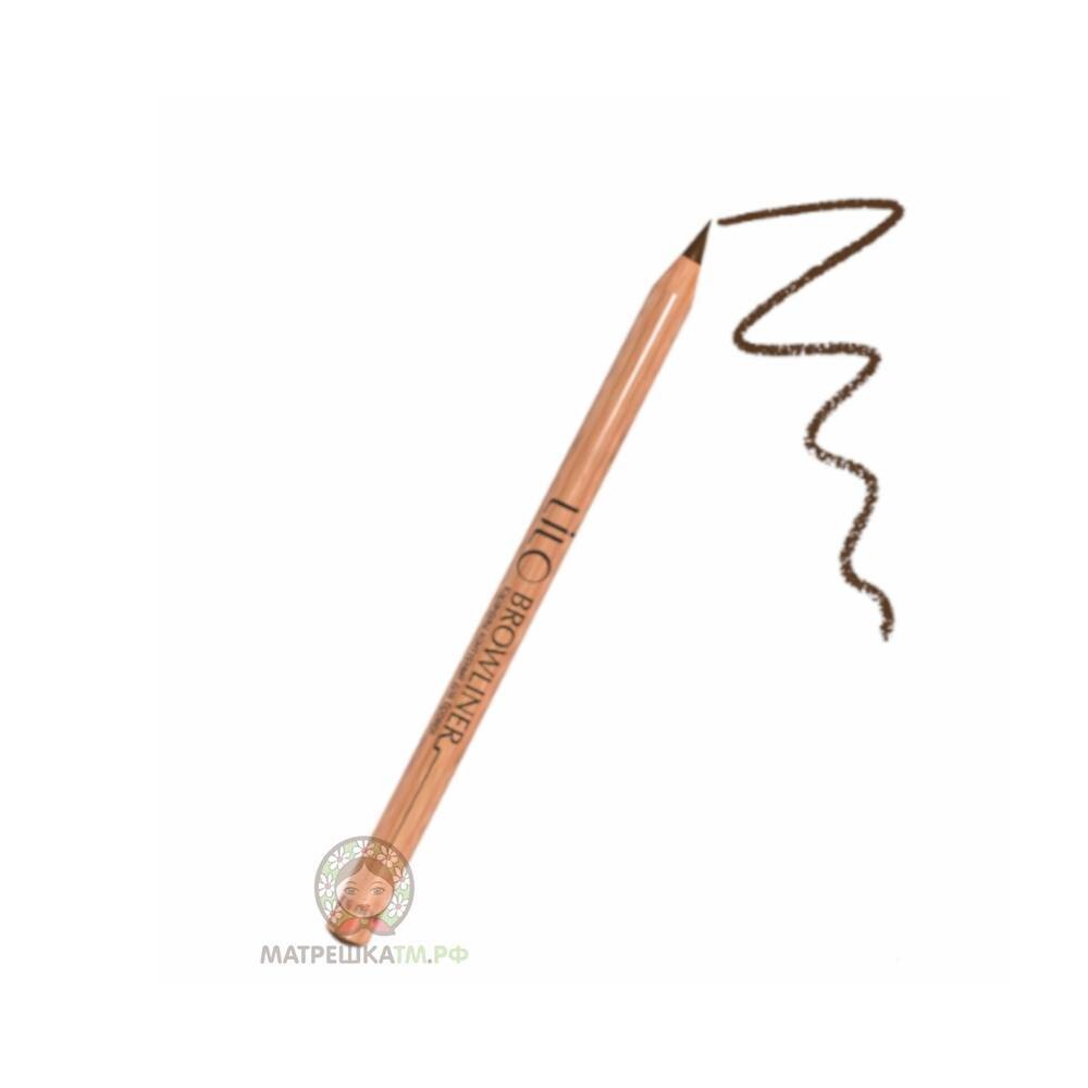 Карандаш контурный для бровей lilo тон карандаш для глаз divage intense color автоматический тон 2 коричневый