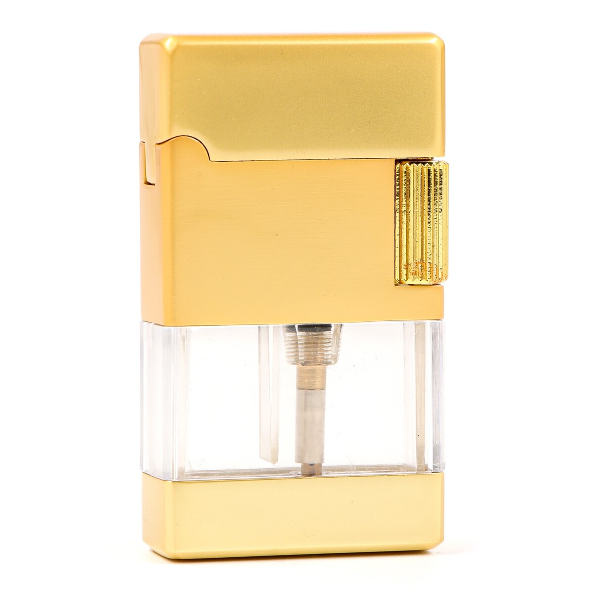 Зажигалка газовая, пьезо, кремний в комплекте, золото зажигалка с лазерной указкой беретта пьезо 11 х 13 см