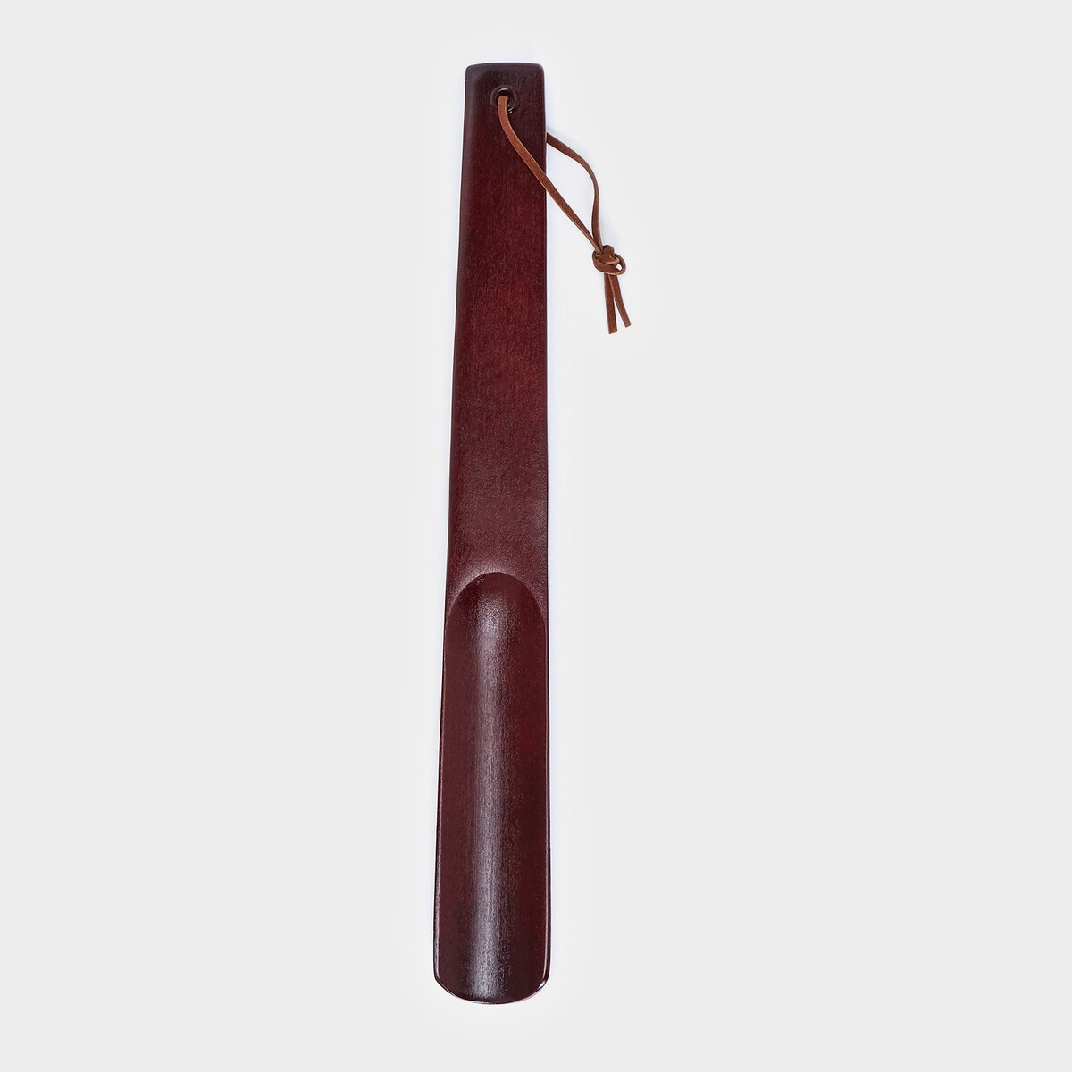 Ложка для обуви деревянная, 30×4 см, цвет коричневый