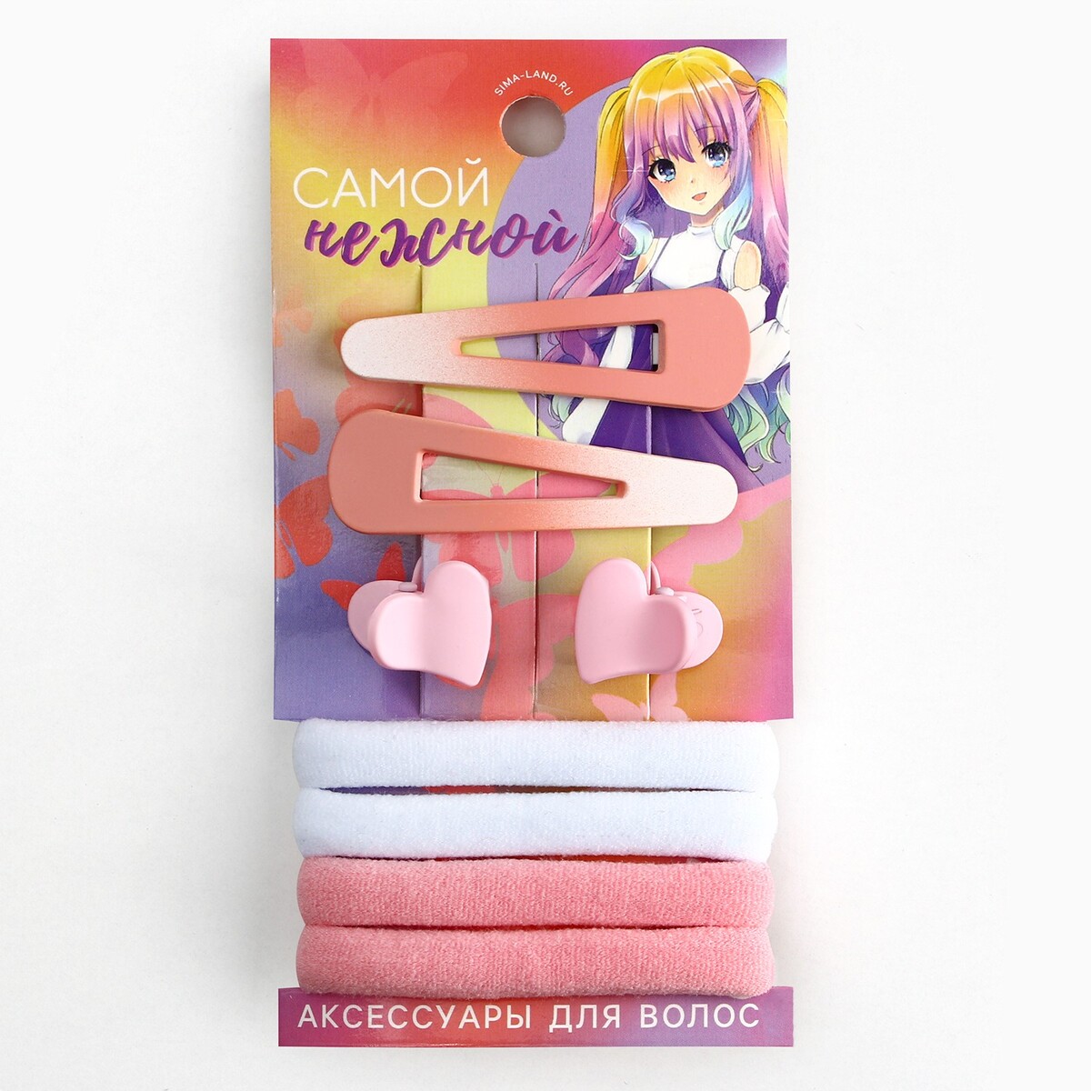 Набор аксессуаров для волос набор аксессуаров для ванной sofi de marko 55 розовый матовый