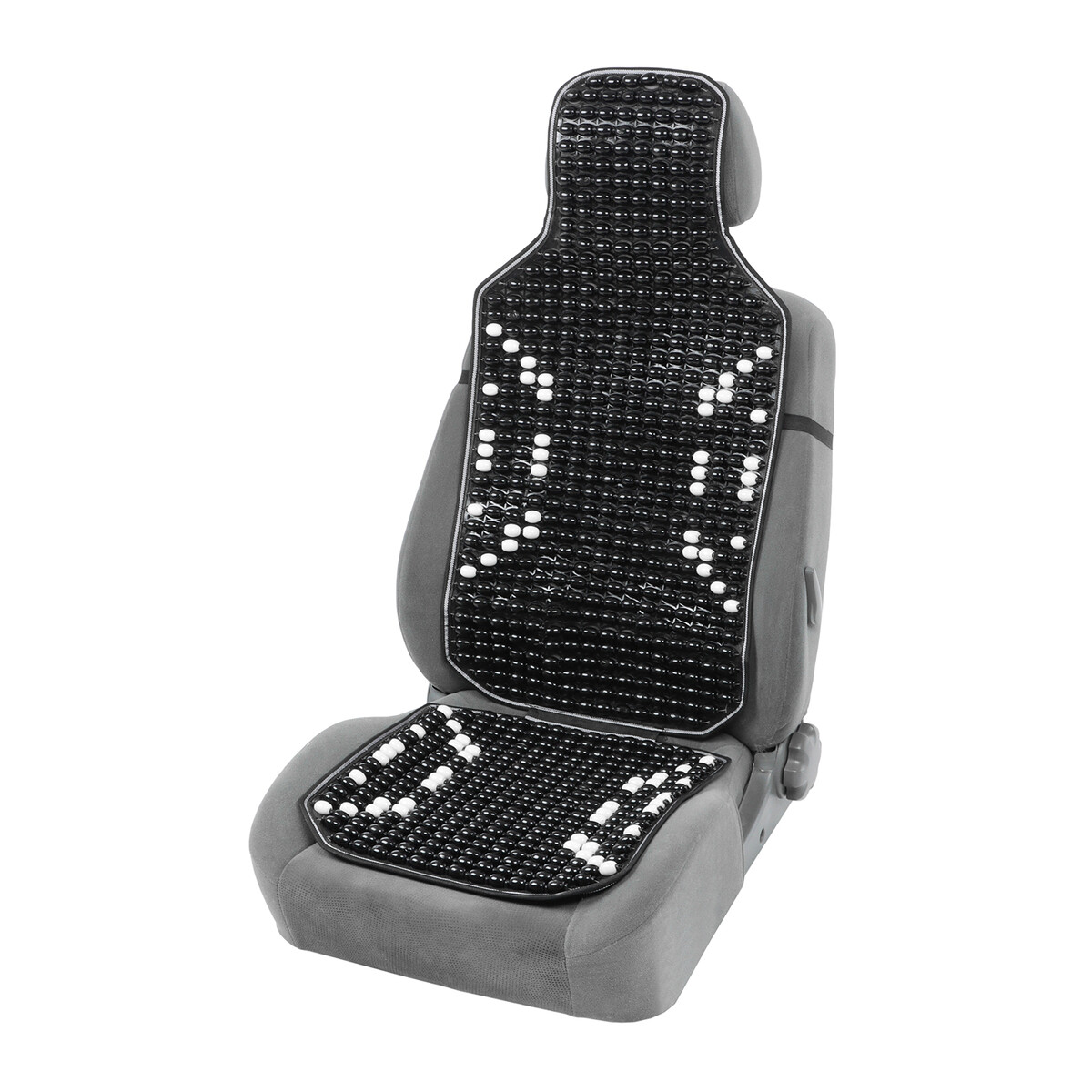 Накидка-массажер на сиденье, 126×42 см, с поясничной опорой, черный консоль с опорой ml dkc bbl5540 400 мм