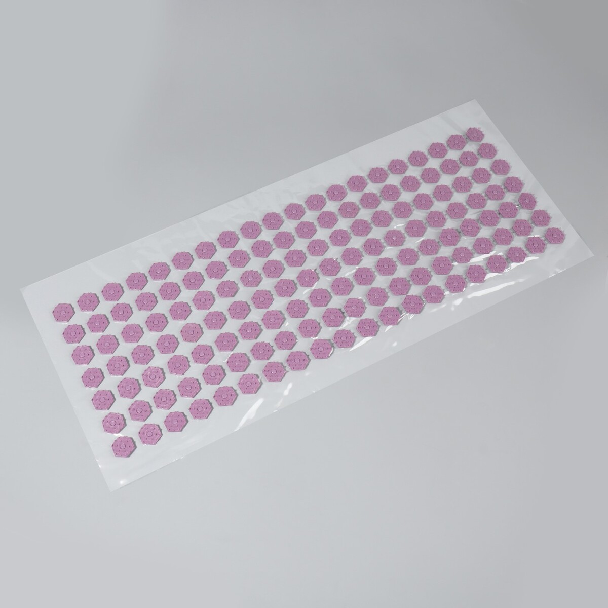 фото Ипликатор-коврик, основа пвх, 140 модулей, 28 × 64 см, цвет прозрачный/фиолетовый onlitop