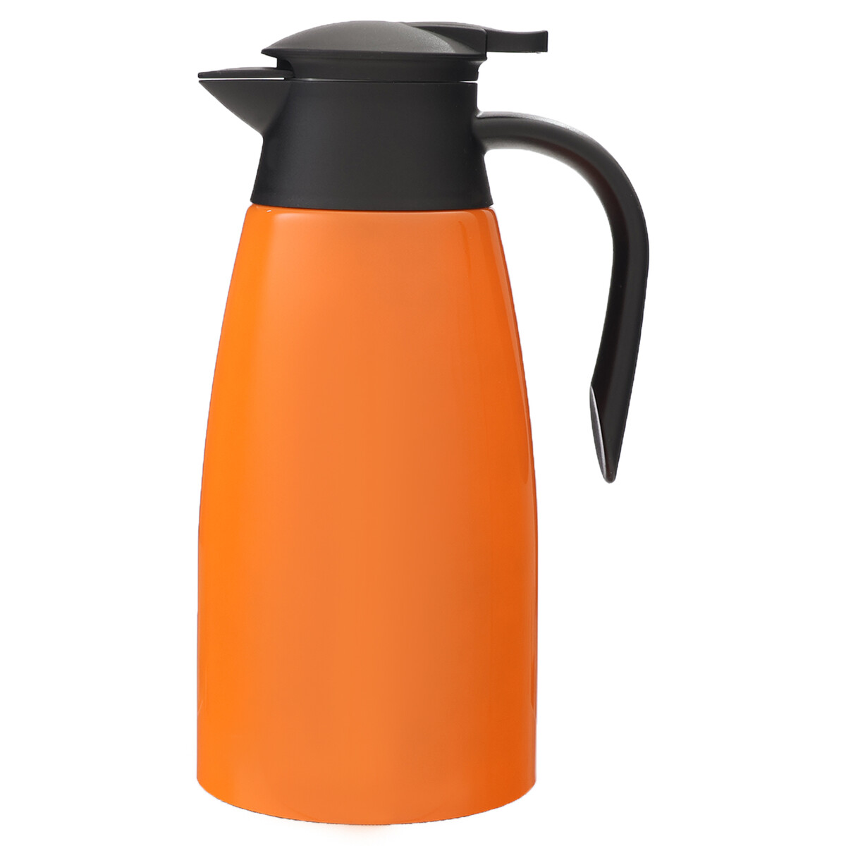 Термос-кофейник, 2 л, сохраняет тепло до 24 ч, оранжевый термос для еды вакуумный арктика 0 5 л оранжевый