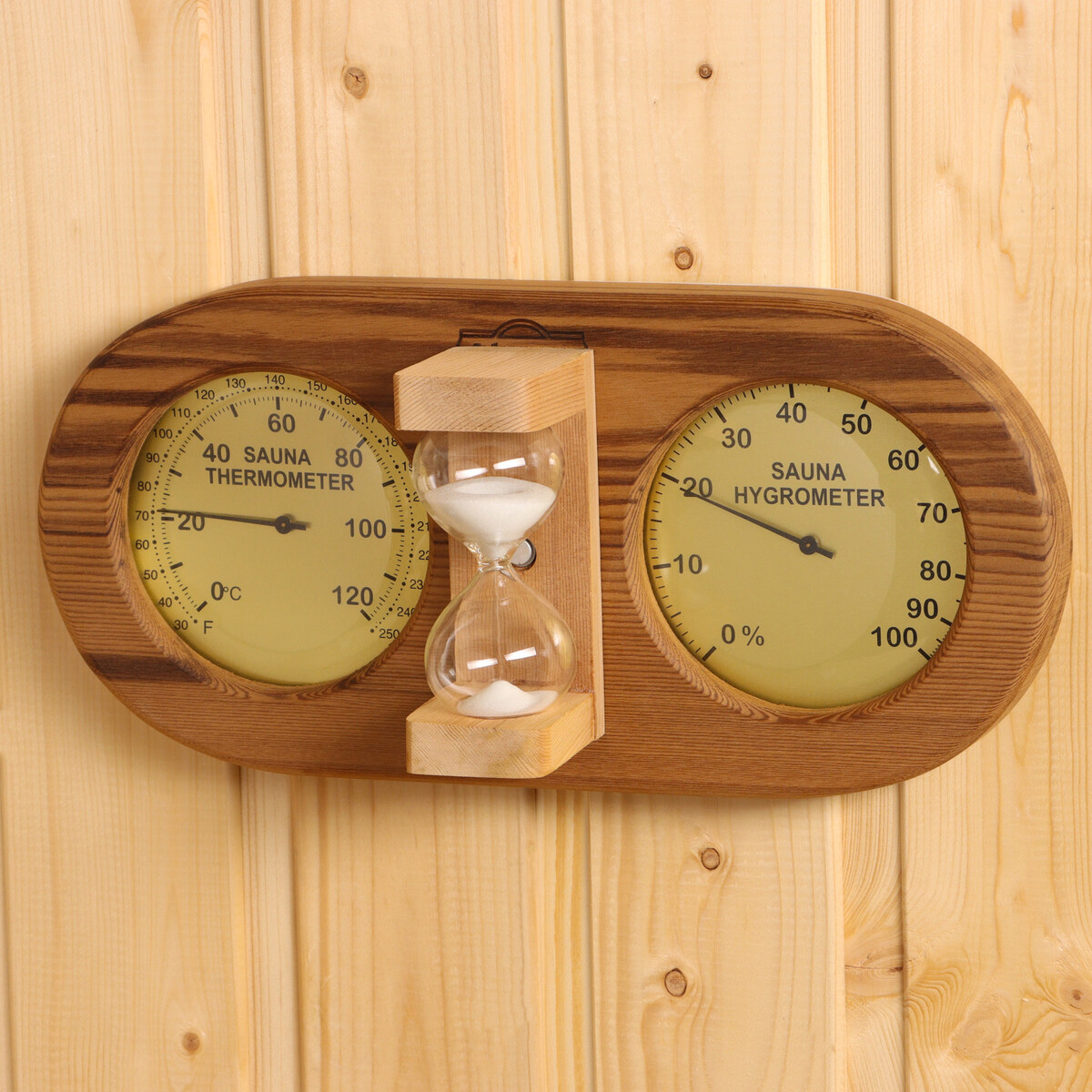 Песочные часы с термометром-гигрометром 29х14х8,3 см v-t080-2 часы с термометром kitfort кт 3303 1