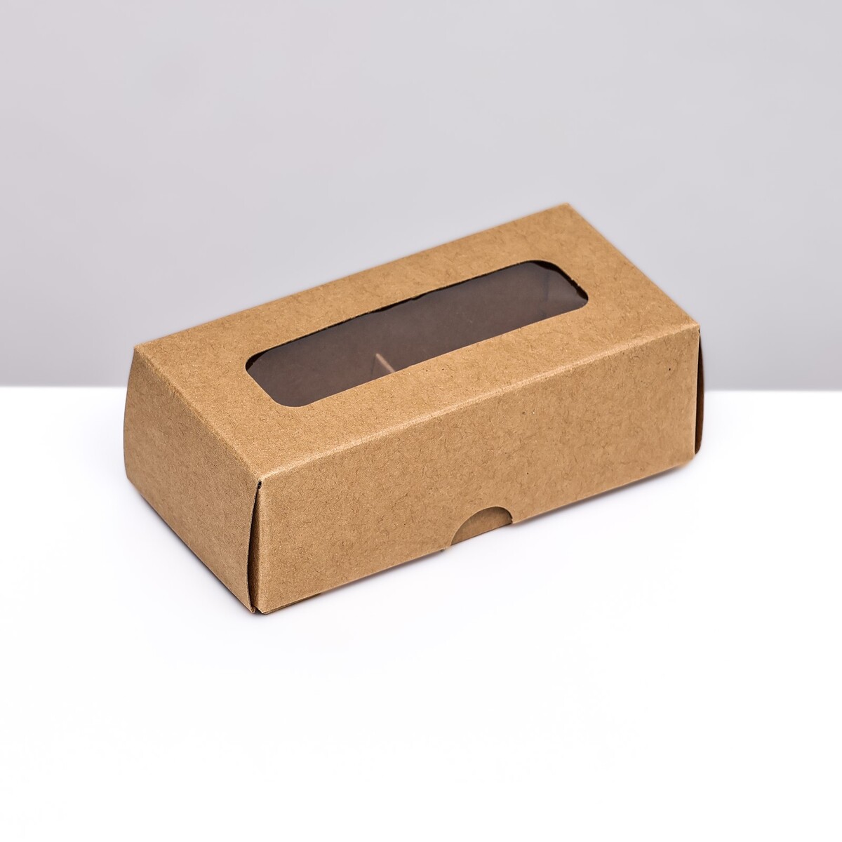 Коробка складная под 2 конфеты, крафт, 5 х 10,5 х 3,5 см конфеты осенний вальс 250г ротфронт