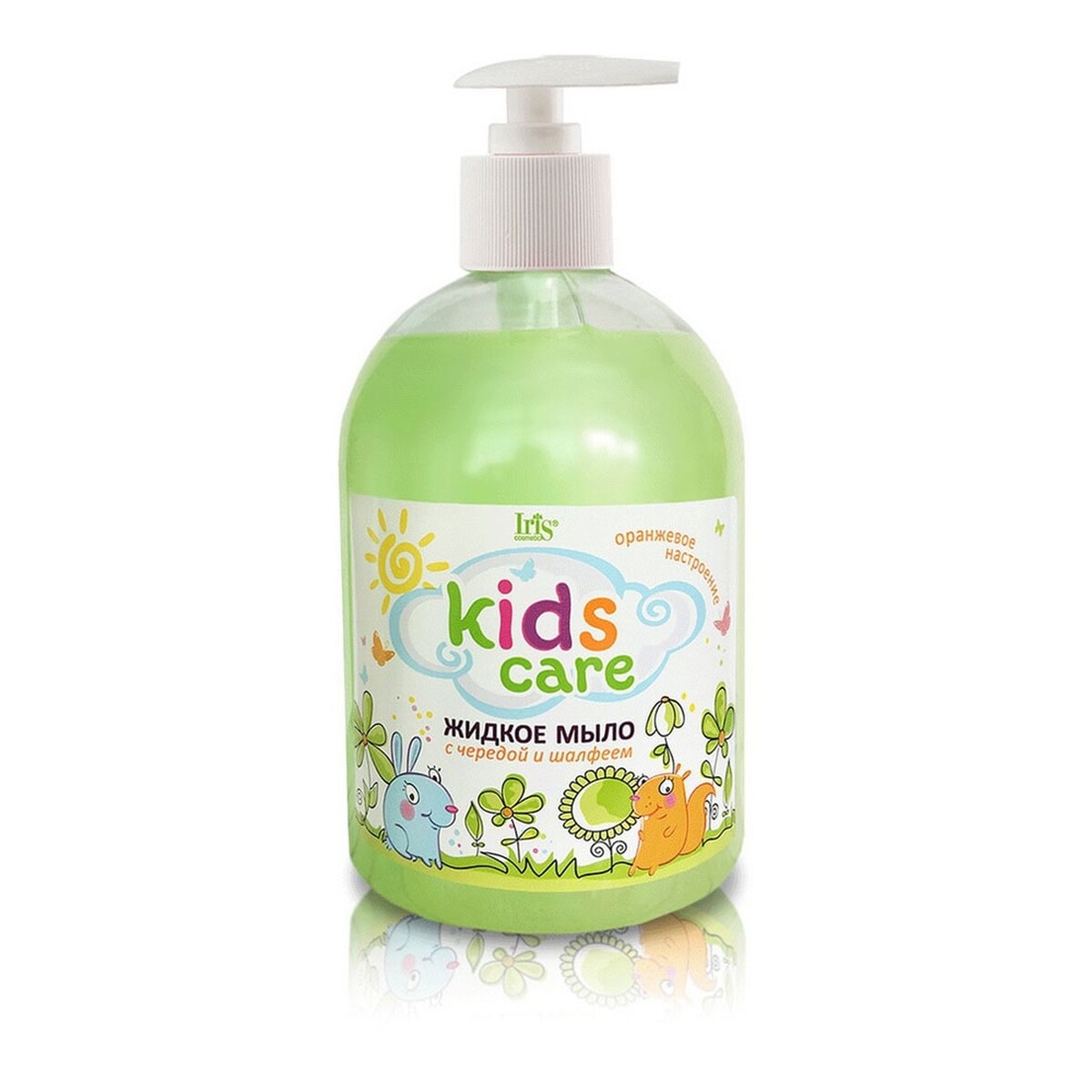 

Мыло жидкое детское Kids Care с чередой, Зеленый
