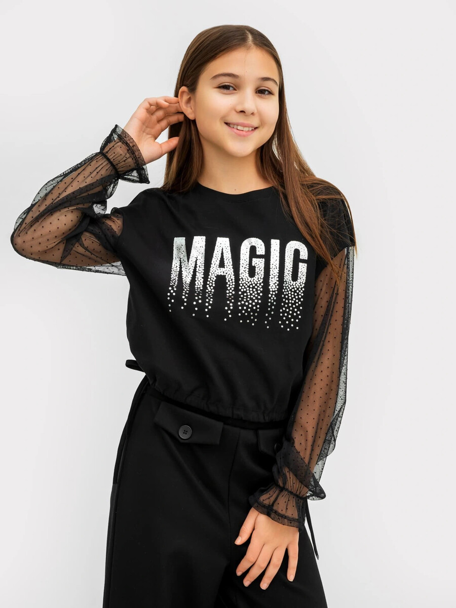 Блуза для девочек в черном цвете Mark Formelle