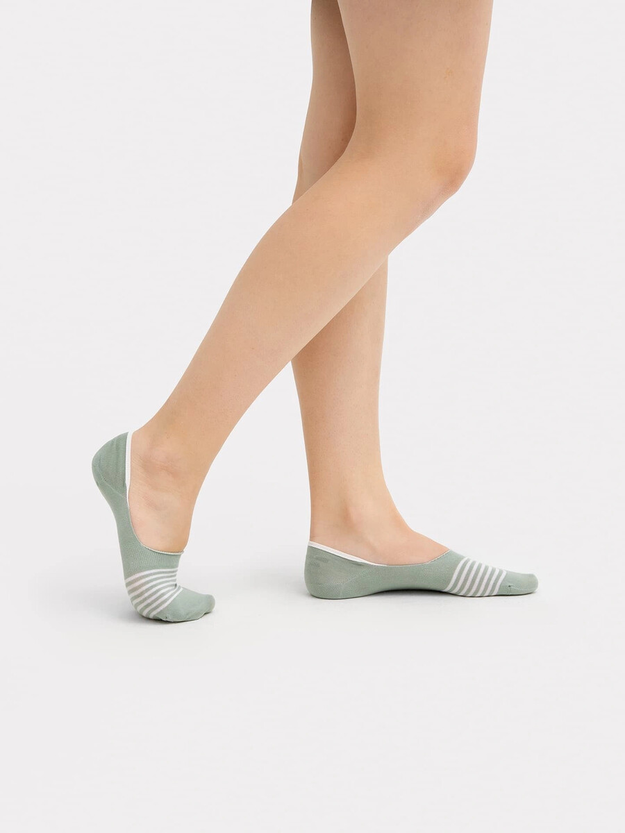 

Подследники женские с рисунком в виде полосочек, Хаки;эвкалипт