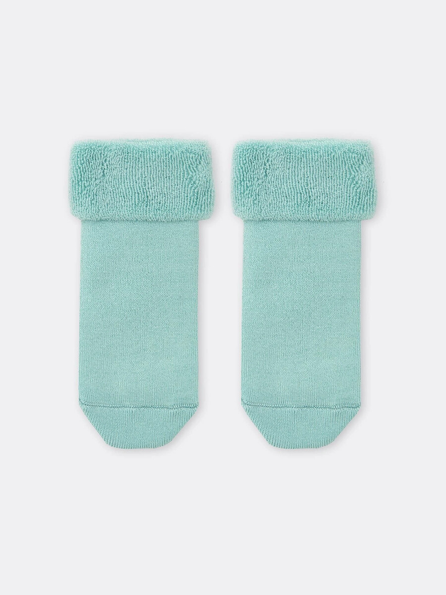 Носки детские в зелено-мятном оттенке носки детские хлопок махра clever р 14 с 900