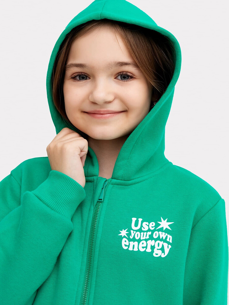 фото Комбинезон для девочек в зеленом цвете с печатью mark formelle