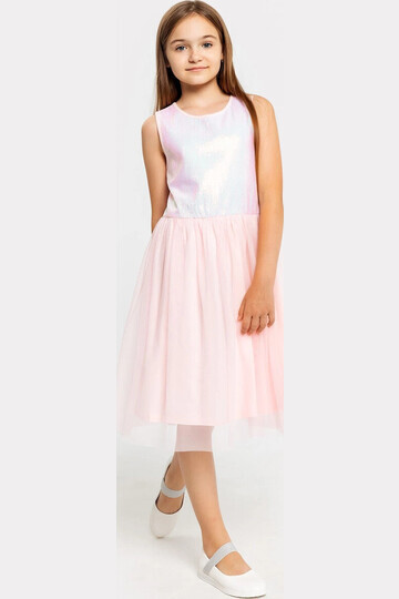 Платье для девочек в розовом оттенке
