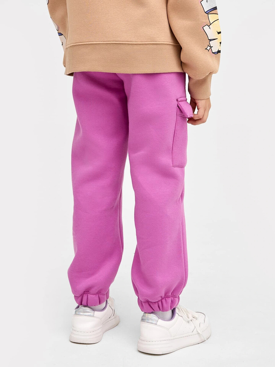 фото Брюки для девочек теплые в фиолетовом оттенке mark formelle