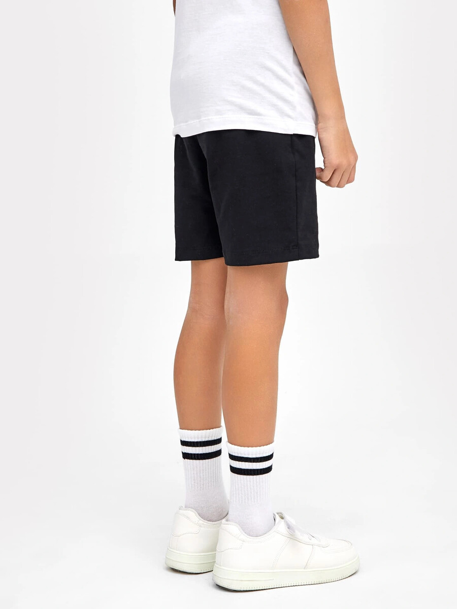 фото Хлопковые шорты в черном цвете для мальчиков mark formelle