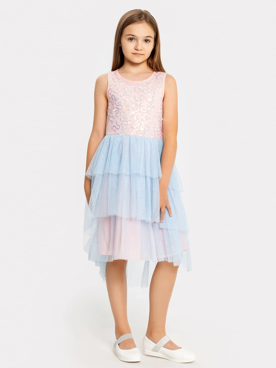 фото Платье для девочек в розово-голубом оттенке mark formelle