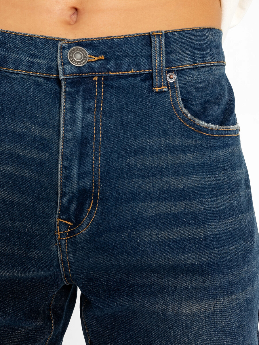 Брюки джинсовые мужские в темно-синем цвете Mark Formelle 07623365 - фото 4