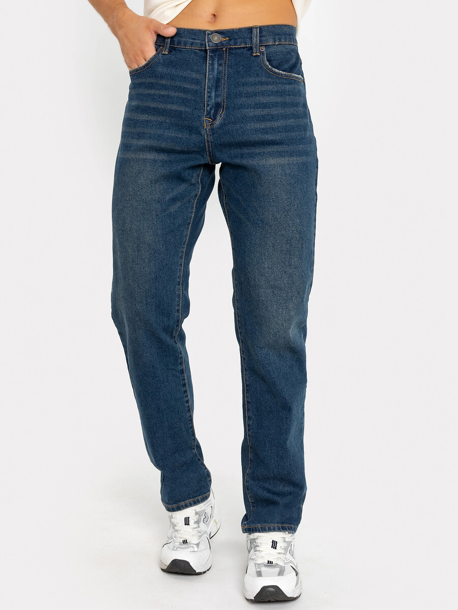 Брюки джинсовые мужские в темно-синем цвете брюки мужские джинсовые темно синие